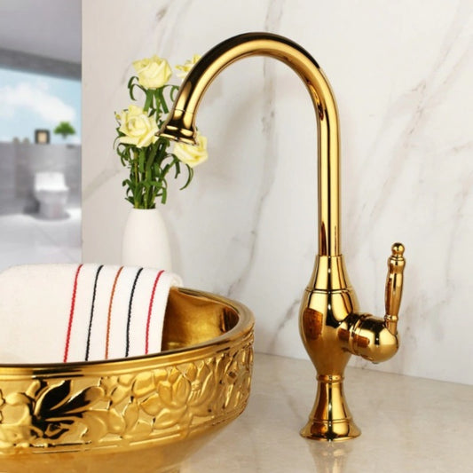 Luxury Gold Kitchen Mixer Sink Faucet