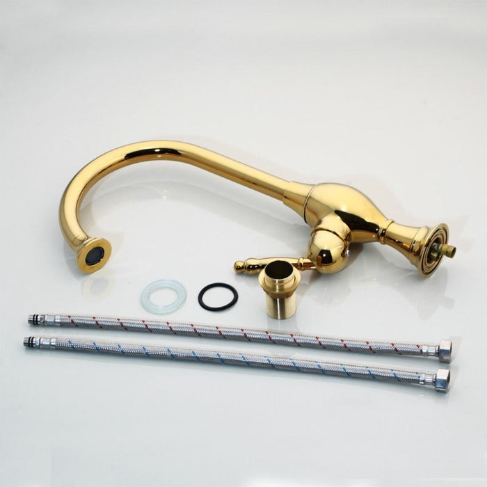 Luxury Gold Kitchen Mixer Sink Faucet