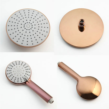 Luxury Rose Gold Shower Faucet Set