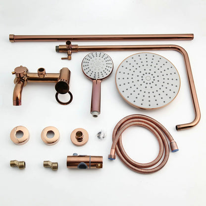 Luxury Rose Gold Shower Faucet Set