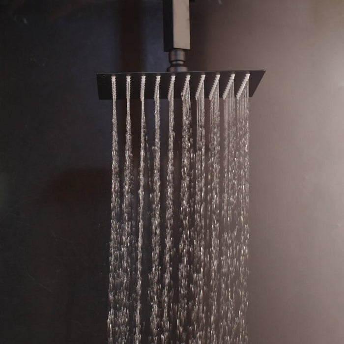 Matte Black Bath Shower Faucet Set