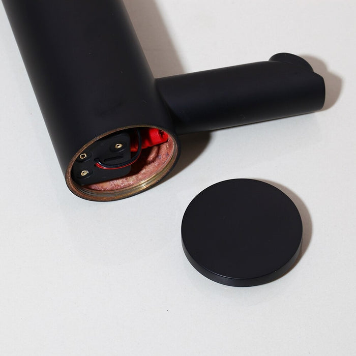 Matte-Black Automatic Sensor Faucet