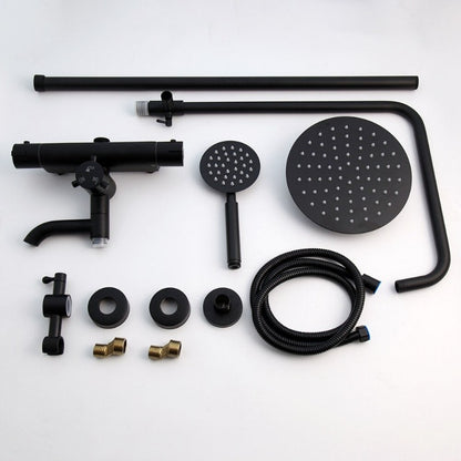 Matte Black Bathroom Shower Faucet Set