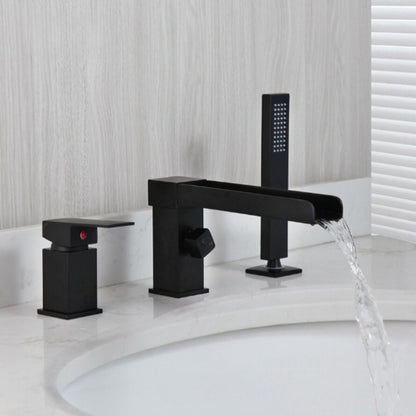 Matte Black Bathtub Shower Faucet Tap