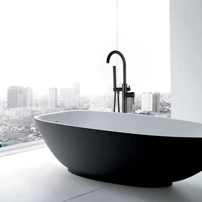 Floor Mounted Mixer Tap Bathtub Faucet Set