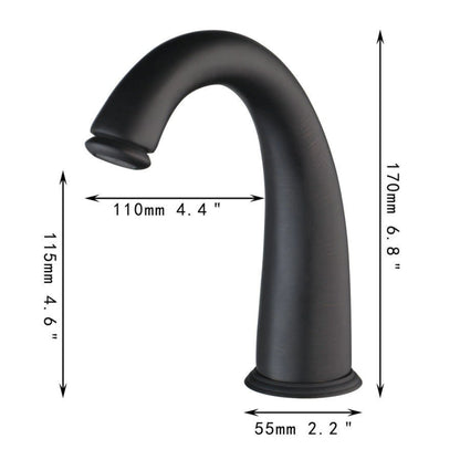 3 Pcs Black Brass Sink Mixer Faucet