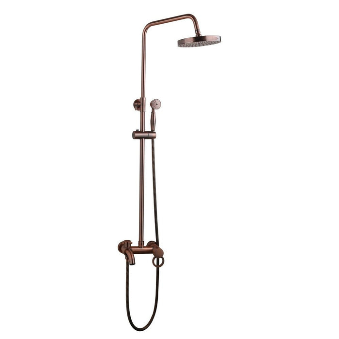 Pink Gold 3 Functions Shower Hand Shower Tap Faucet Set