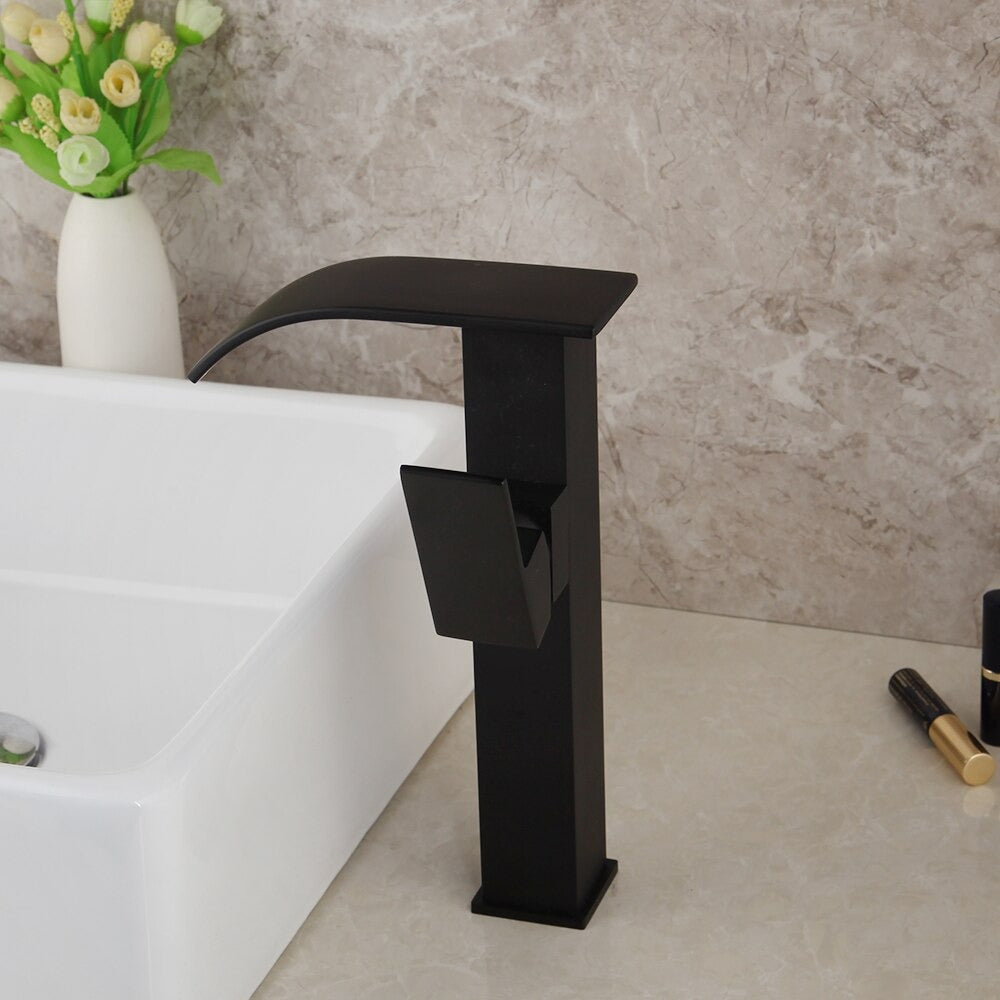 Waterfall Extend Spout Sink Faucet