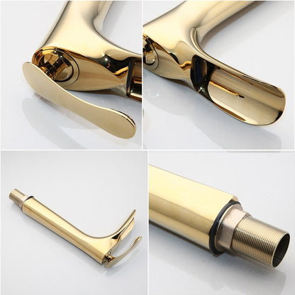 Golden Basin Sink Mixer Bathroom Faucet Tap