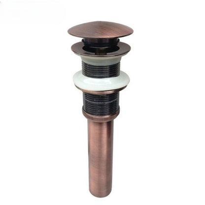 Pop Up Antique Copper Sink Without Overflow Drain