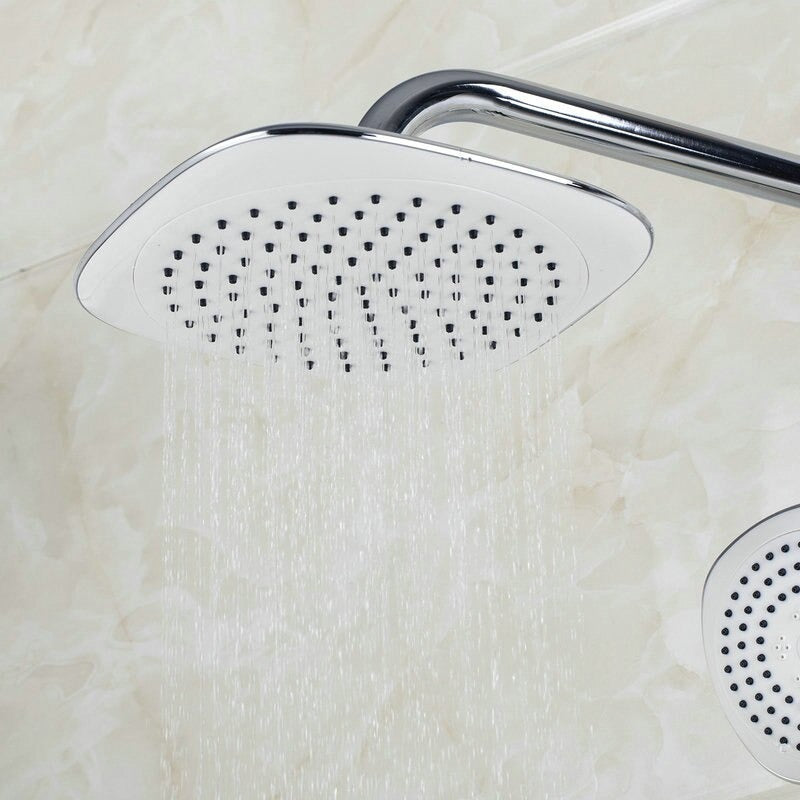 Round Single Handle Bathroom 8 Inch Shower Set