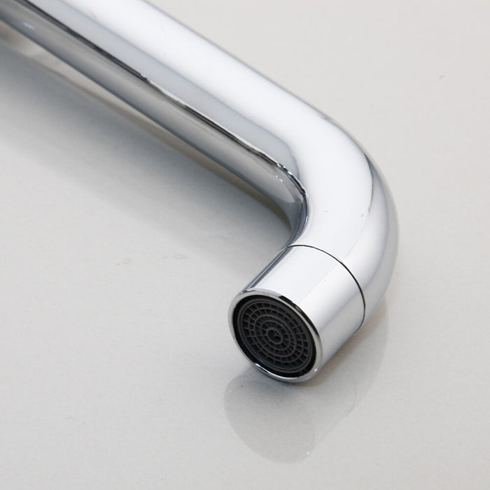360 Swivel Chrome Polished Deck Mounted Sink Mixer Tap
