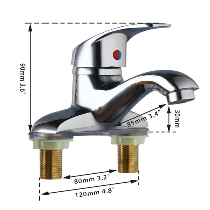 Stainless Steel Chrome Plated Bathroom Faucet