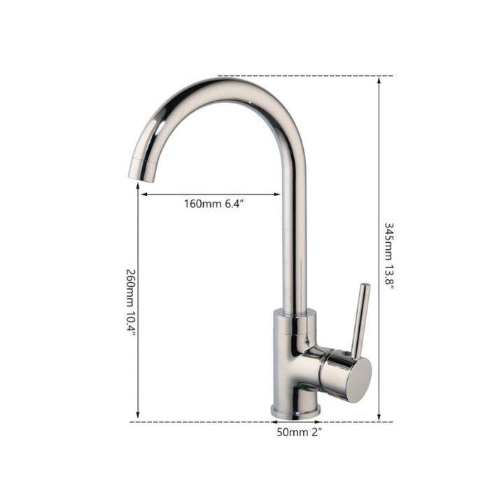 Stainless Steel Chrome Polished Sink Faucets