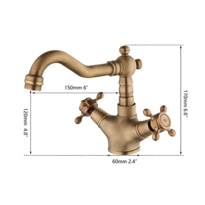 Antique Brass Kitchen Faucet