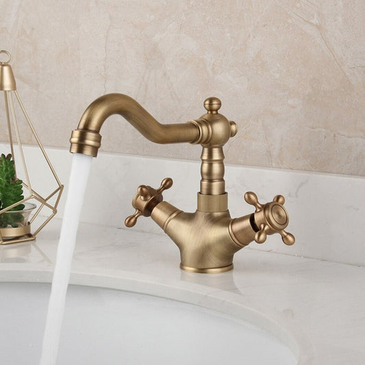 Antique Brass Kitchen Faucet