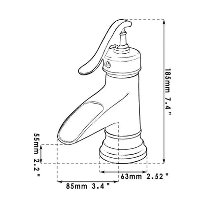 Single Handle Antique Brass Faucet Mixer Tap