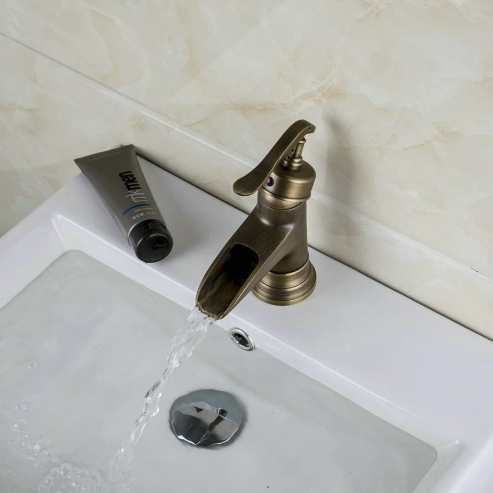 Single Handle Antique Brass Faucet Mixer Tap