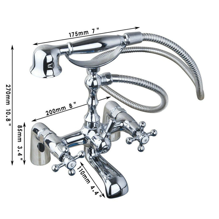 Telephone Style Bathroom Basin Sink Faucet Mixer Tap