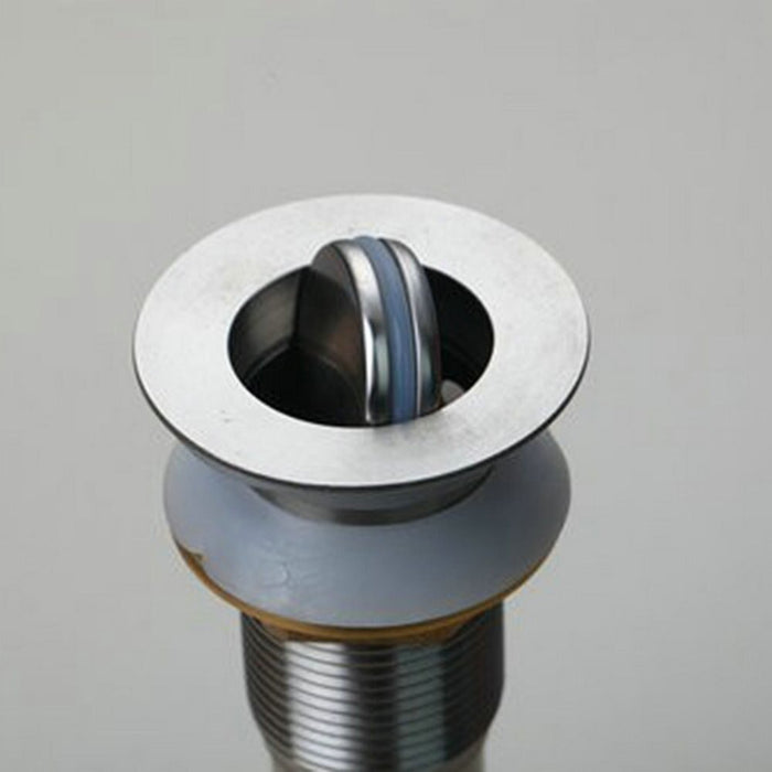 Brushed Nickel Without Overflow Sink Drain