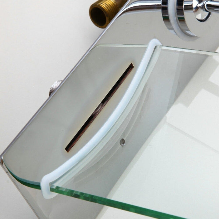 Glass Spout Waterfall Solid Wall Mounted Faucet | Stylish Design