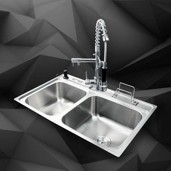 Swivel Pull Out Tap Stainless Steel Sink