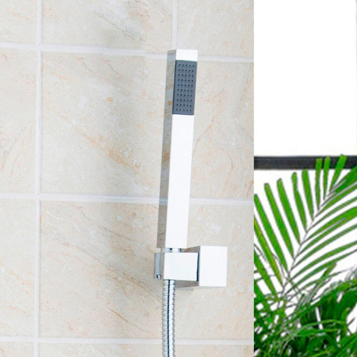 LED Bathroom Rain Chrome Shower Set