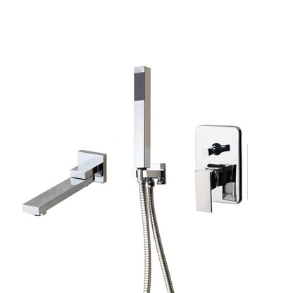 Control Handle Bathroom Waterfall Faucet Shower Set