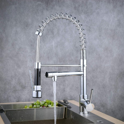 360 Swivel LED Pull Down Spring Mixer Faucet