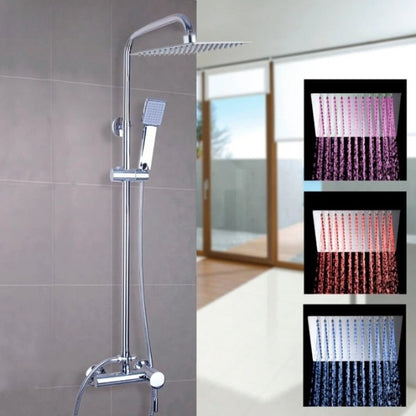 Luxury LED Bathroom Shower Head Faucet Set