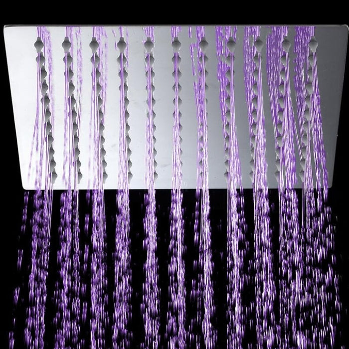 Luxury LED Bathroom Shower Head Faucet Set