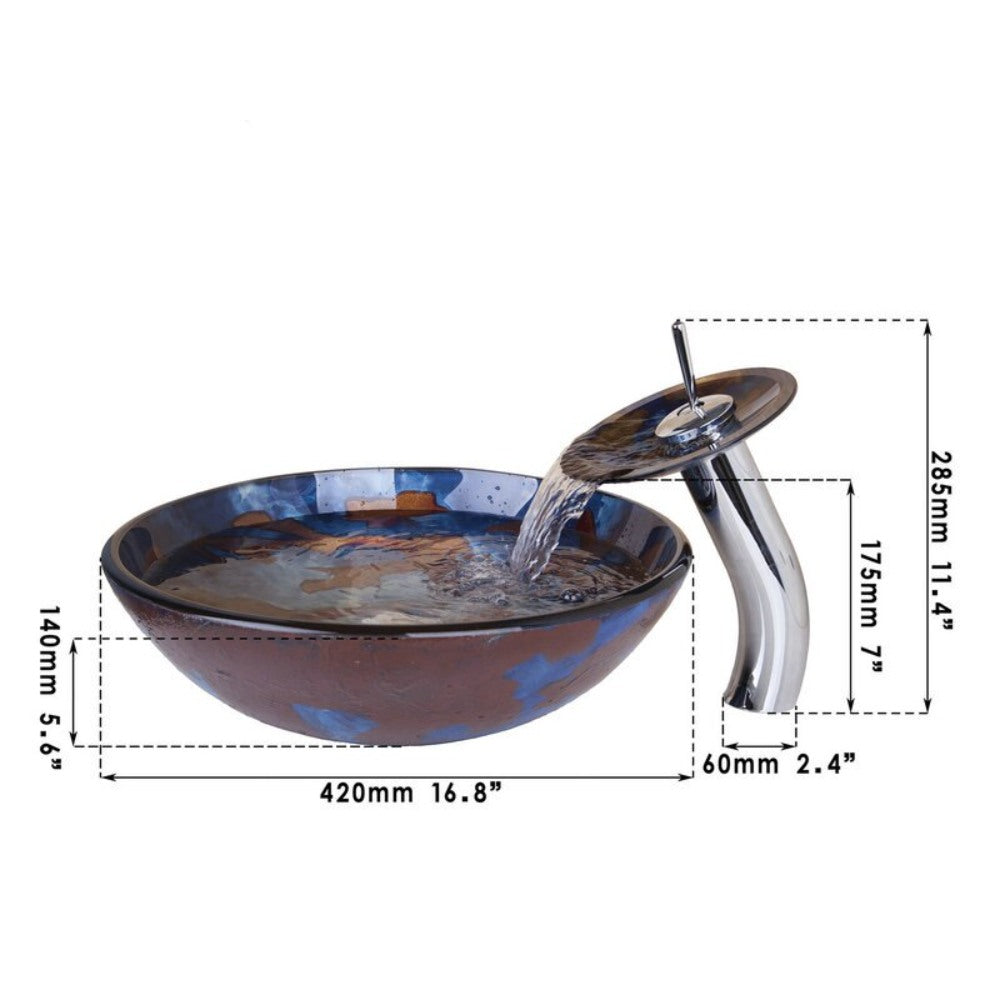 Luxury Hand-Painted Bathroom Basin Sink Set