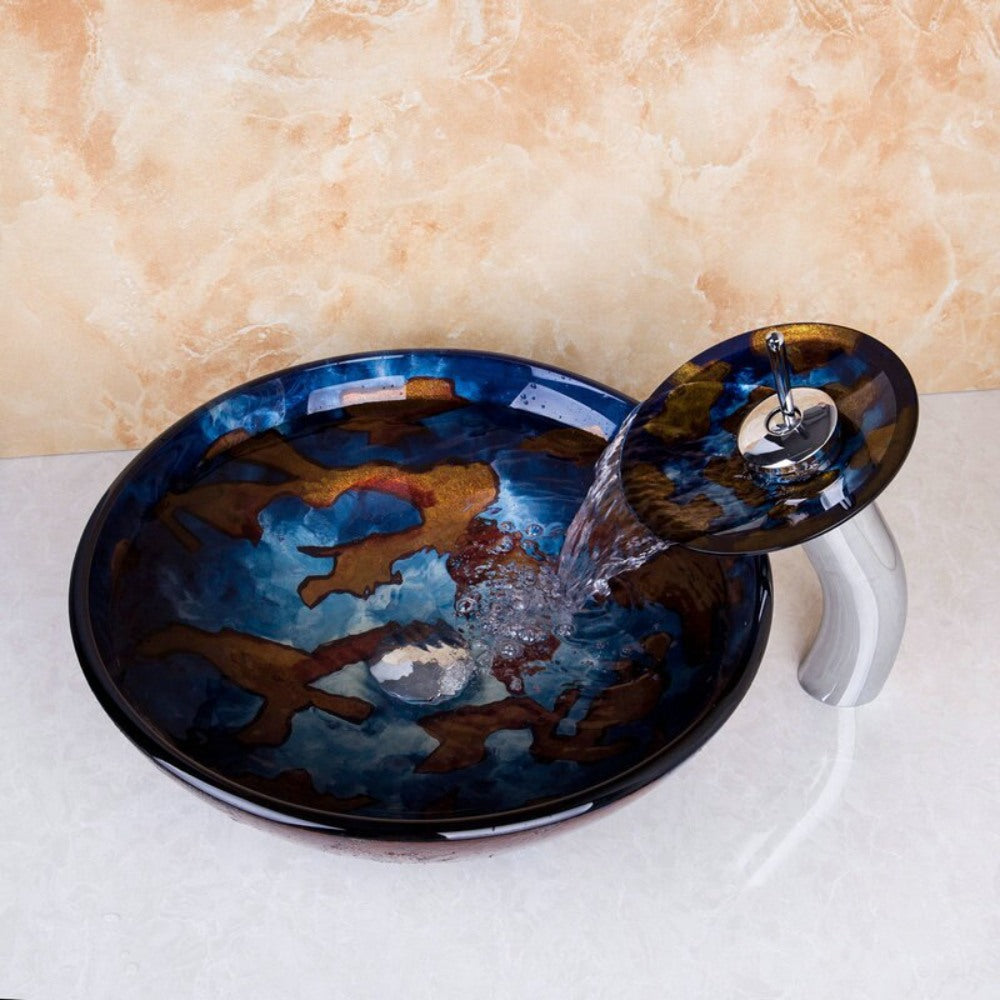 Luxury Hand-Painted Bathroom Basin Sink Set