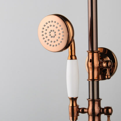 Solid Brass Handle Bathroom Bathtub Shower Set