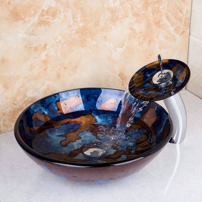 Luxury Hand-Painted Bathroom Basin Sink Set