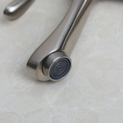 Nickel Brushed Basin Sink Faucet