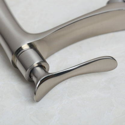 Nickel Brushed Basin Sink Faucet