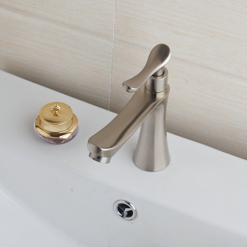 Nickel Brushed Basin Sink Faucet