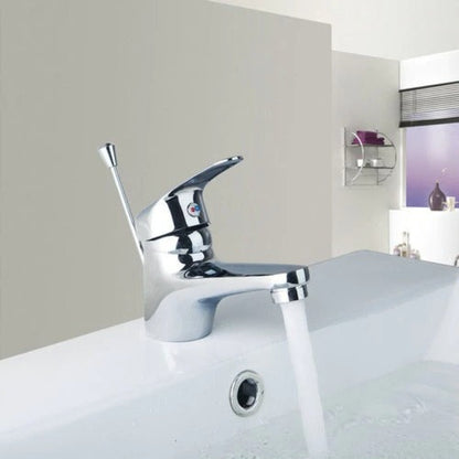 Single Handle Bathroom Faucet With Pop Up Drain