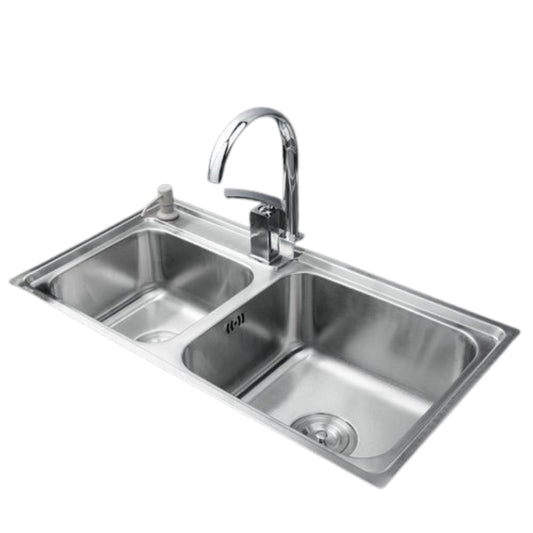 Single Handle Stainless Steel Sink With Faucet Mixer Tap