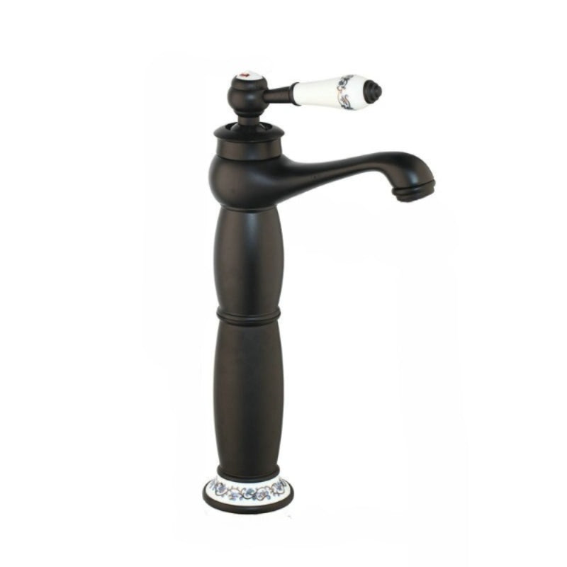 Black Ceramic Handle Oil Rubbed Black Faucet