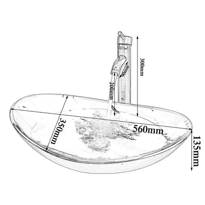 Yellow Hand Painted Sink And Faucet Set